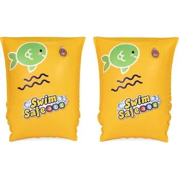 Nafukovací rukávky pro děti – žluté – velikost S – BESTWAY, 25 × 15 cm