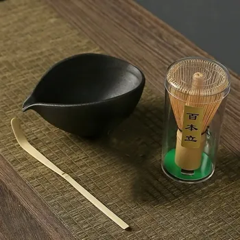 Čajová souprava Matcha sada na čajový rituál | čajová sada, čajové příslušenství - 3ks-003