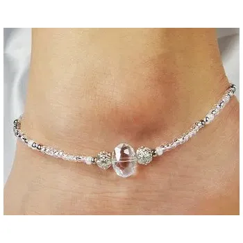 Náramek Korálkový náramek | perlový náramek, náramek na nohu - A17