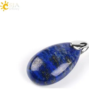 Přívěsek Minerální přívěsek ve tvaru vodní kapky | přívěsek, krystalový šperk - Lapis lazuli
