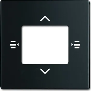 vypínač Kryt pro prvek ovládací 6násobný ABB Future linear, Busch-axcent 2CKA006115A0488 mechová černá