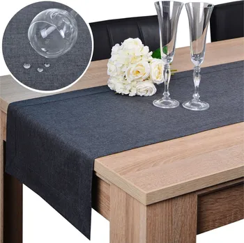 Prostěradlo Běžec na stůl odstíny šedé 180 x 40 cm