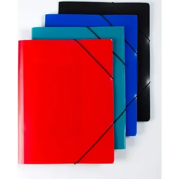 Spisové desky A4 s gumou Classic - černá