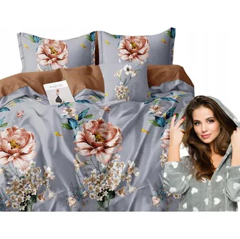 Povlečení Povlečení povlečení hřejivé 200x220 + povlaky na polštáře ČESKÁ VÝROBA 3 dílné, květiny, růže