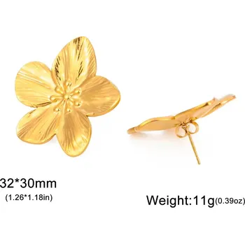 Náušnice Cazador náušnice květina ocelové boho | trendy šperky 2 ks - Květina E-G