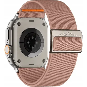 Řemínek na hodinky ELASTICKÝ ŘEMÍNEK PRO APPLE WATCH 2 3 4 5 6 7 8 9 SE ULTRA 42/44/45/49mm BÉŽOVÝ