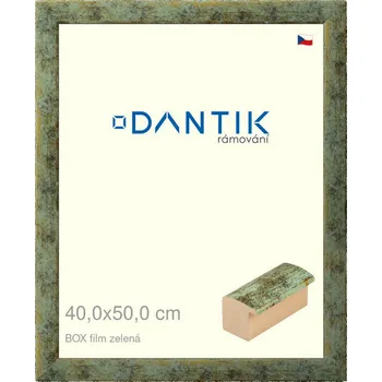Rám na obraz DANTIK rámeček 40x50 | BOX filmzelená (Plexi Čiré) (Vyrobeno s láskou u nás v DANTIKU)