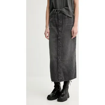 Dámská sukně Džínová sukně G-Star šedá barva, midi, D26245-D933 D26245.D933 90X, vel. 27