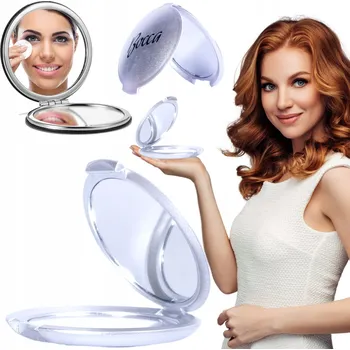 Kosmetické zrcátko Kapesní zrcátko stříbrné Bocca Beauty