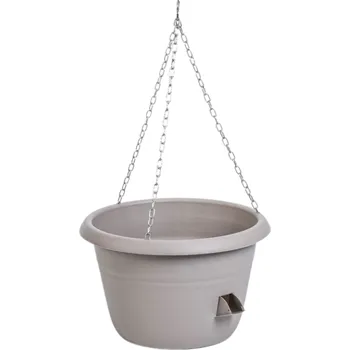 Květináč PLASTIA - SIESTA závěsný květináč taupe Míra: Ø 25 cm