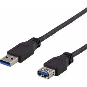 Datový kabel DELTACO USB3-241,Kábel USB 3.1 A-A 1m predlžovací