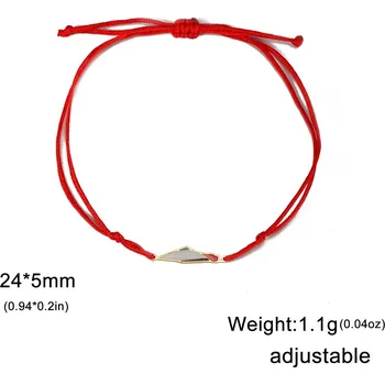 Náramek Řetízkový náramek pro ženy | stylový šperk - Voskové lano-G , 17-22 cm