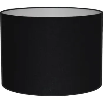 Stínidlo Stínidlo na lampu stojací/závěsnou Válec 20/15cm E27 Černé Bavlna MIRANO