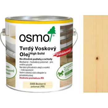 Olej na dřevo Osmo Tvrdý voskový olej protiskluzový 3088 bezbarvý polomat 0,75l