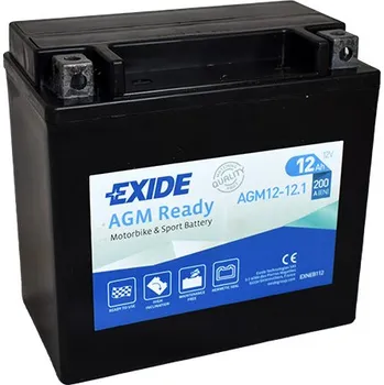 Motobaterie Motobaterie EXIDE BIKE AGM Ready AGM12-12.1, 12V, 12Ah, 200A