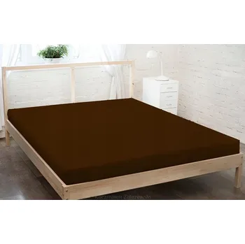 Prostěradlo Prostěradlo jersey s gumou 180x200 čokoládové