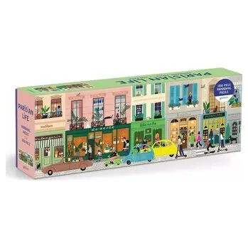 Puzzle GALISON Panoramatické puzzle Pařížský život 1000 dílků