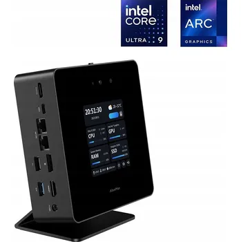 Stolní počítač Mini PC Intel Core Ultra 9 185H Arc Graphics 8K WiFi 7 BT5.4 Dotykový panel