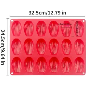 Forma na pečení Silikonová forma na madlenky