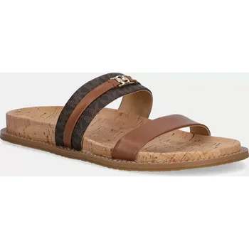 Dámské pantofle Pantofle MICHAEL Michael Kors Mandy dámské, hnědá barva, 40S5MAFS3L.227 88X, EUR 38