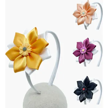 Čelenka Čelenka s kytkou 2v1 - květ Barva : oranžová, Dárkové balení: ne