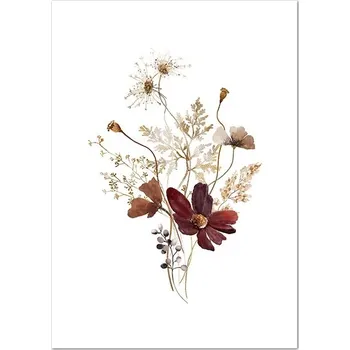 Obraz Minimalistický obraz na plátno s květinami | nástěnný obraz, plátno s motivem květin - 2PB15201 , 60x80 cm Bez rámu