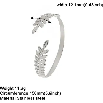 Náramek Řecký náramek boho z chirurgické oceli | dámský šperk - Barva oceli