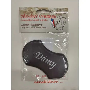 Štítek DÁMY hnědý