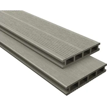 Terasové prkno WPC terasové prkno šedé 26x145x2200 mm