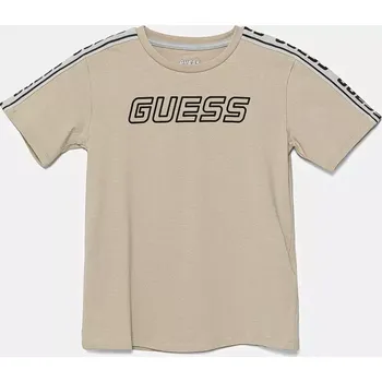 Dětské tričko Guess zelená barva, s aplikací, L4YI50 J1314 L4YI50.J1314.PPYA 12X, vel. 118-122