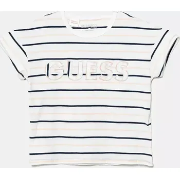 Chlapecké tričko Dětské tričko Guess béžová barva, J5GI39 K9NE4 J5GI39.K9NE4.PPYA 02X, vel. 136-146