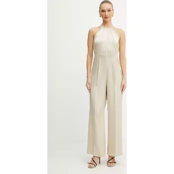 Dámský overall Overal MAX&Co. béžová barva, s kulatým výstřihem, 2516241014200 01X, vel. 40