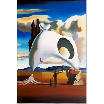 Obraz Inne 181623 Reprodukce malovaná olejem 181623 60 x 90 cm Atavistická stopa po dešti, Salvador Dali