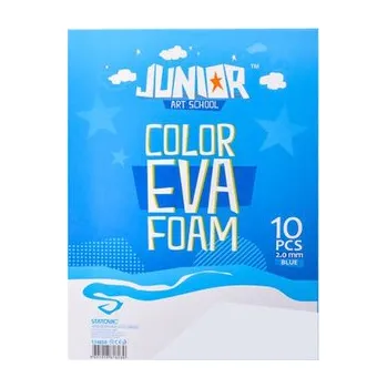 Dekorační pěna A4 EVA 10 ks bílá tloušťka 2,0 mm