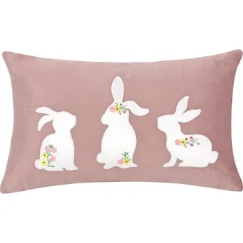 Povlečení POVLEČENÍ NA POLŠTÁŘ 30x50 KRÁLÍČCI VELIKONOČNÍ DEKORAČNÍ NA Velikonoce