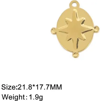 Přívěsek Ocelový přívěsek amulet | diy šperky - Styl 9 Gold