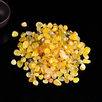 100 g Přírodní dekorační kameny | minerální kameny, energetické kameny - Achát žlutý