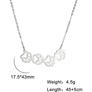 Náhrdelník Náhrdelník s tlapkou z oceli | Dámský šperk - H-ocel