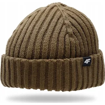 Čepice 4F zimní čepice beanie hnědá, univerzální velikost