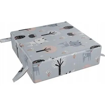 Podsedák Podsedák na židli Čas Bobasa, vícebarevné jeleni, 32x32x8 cm