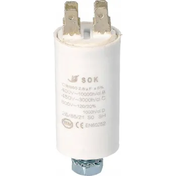 Kondenzátor SOK Kondenzátor rozběhový CBB60 2,5UF 450V