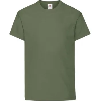 Fruit of the Loom dětské tričko zelené bavlna velikost 140