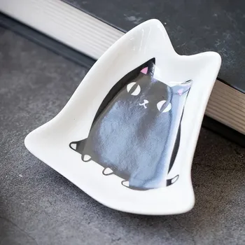 Talíř Keramický talíř s japonským motivem | dekorativní talíř, malý talířek - prázdný