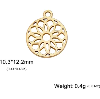 Přívěsek Přívěsek s motivem | výroba šperků - Květinové zlato