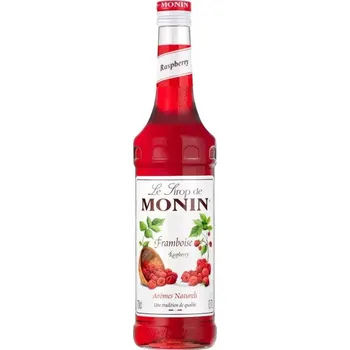 Sirup Monin Raspberry Sirup (malina) nabízí svěží a intenzivní chuť čerstvých malin. Tento sirup je ideální pro přípravu různých nápojů, včetně koktejlů, limonád, a ledových čajů, kde přidává bohatou ovocnou chuť a krásnou rubínovou barvu. Díky své univerzálnos