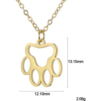 Náhrdelník Náhrdelník s tlapkou z oceli | Dámský šperk - G-Gold