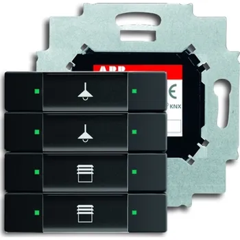 vypínač Prvek ovládací 4násobný ABB Future linear, Busch-axcent 2CKA006117A0231 mechová černá