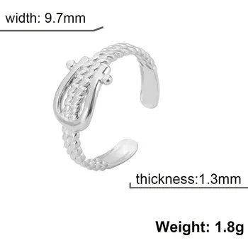 Prsten Dámský otevřený prsten | šperky - Styl 4 ocelová barva