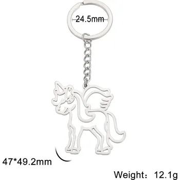 Přívěsek Origami přívěsek zvíře | ocelový doplněk - 33 jednorožec