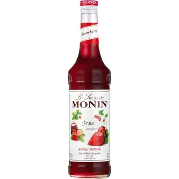 Sirup Monin Strawberry Sirup (jahoda) nabízí plnou a sladkou chuť zralých jahod, která je ideální pro obohacení široké škály nápojů a dezertů. Tento sirup je skvělý pro přípravu koktejlů, smoothies, sodovky, a také jako ochucovadlo pro dezerty, jako jsou zmrzli